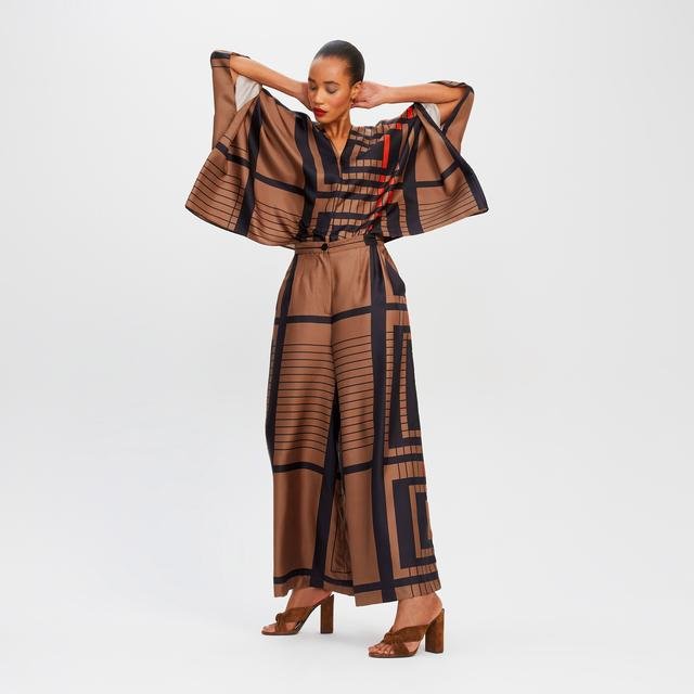 Modern Sophistication: Soft Satin Silk Statement Set
